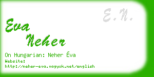 eva neher business card